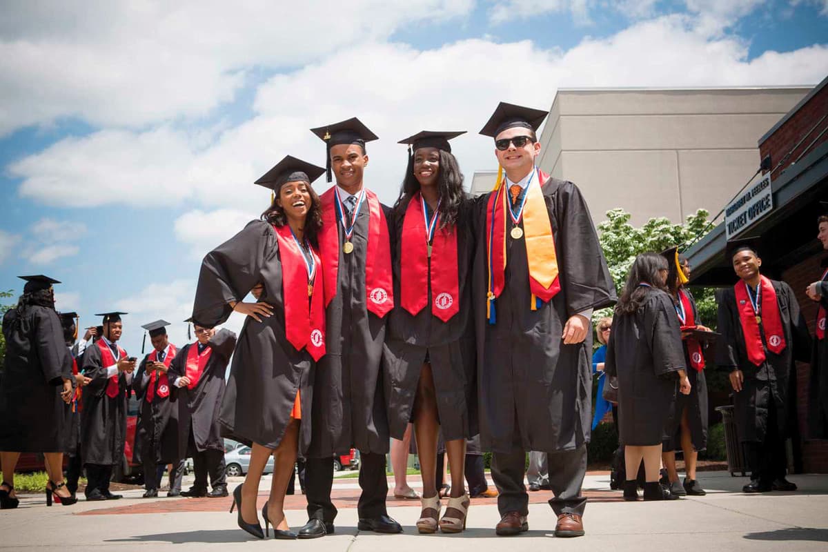 Students graduating